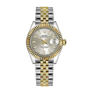 rolex-datejust-28mm-steel-yellow-silver-dial